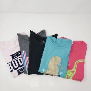 🔴3/$20 (5) Basic T-Shirt Bundle - Good Condition - Size 6/7